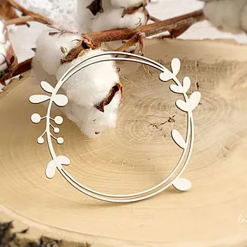 Чипборд "Веночек зимний" (LeoMammy)