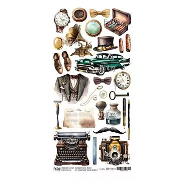 Бумага 13х28 см "Мужские правила. Лист для вырезания 1" (Fantasy)