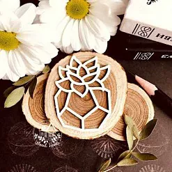 Украшение из чипборда "Агава" (WoodHome) Украшение из чипборда "Агава" (WoodHome)