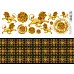 Лист с картинками 10х30 см "Элитный клуб. Лев" (ScrapMania)
