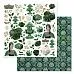 Набор бумаги 30,5х30,5 см "Малахитовый цветок", 12 листов (ScrapMania) Набор бумаги 30,5х30,5 см "Малахитовый цветок", 12 листов (ScrapMania)