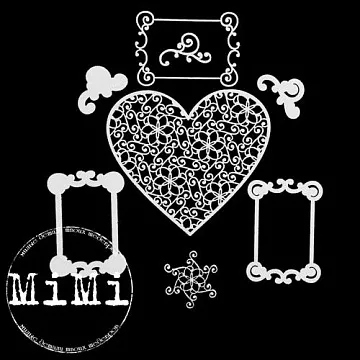 Набор украшений из чипборда "Объемные узоры. Моменты" (MiMi Design)