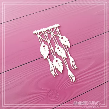 Чипборд "Макраме 1", 3,3х6,9 см (СкрапМагия)