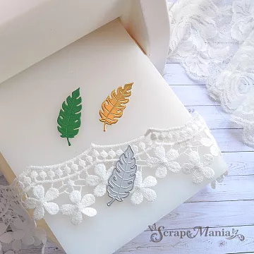 Нож "Лист цветка райской птицы" 2,3х5,6 см (ScrapMania)