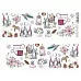 Лист с картинками 10х30 см "Новогодние гномы. Детали" (ScrapMania)