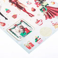 Наклейки с фольгированием 11х19 см "Модная зима" (АртУзор) Наклейки с фольгированием 11х19 см "Модная зима" (АртУзор)