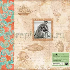 Альбом 30х30 см "Морское путешествие" (K&Company)
