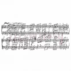 Штамп "Рукописные ноты", 10,5х4 см (Memstory) Штамп "Рукописные ноты", 10,5х4 см (Memstory)