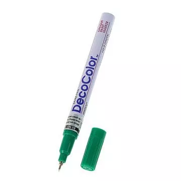 Маркер лаковый с круглым наконечником 0,8 мм, цвет зеленый (Marvy Uchida)