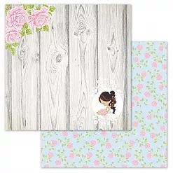 Набор бумаги 30,5х30,5 см "Теперь семья", 15 листов (ScrapMania)