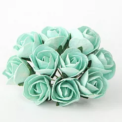 Букет больших роз с полураскрытым бутоном "Мятный", 10 шт (Craft) Букет больших роз с полураскрытым бутоном "Мятный", 10 шт (Craft)