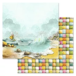 Бумага "СуперБабушка. Верхом на волне" (ScrapMania) Бумага "СуперБабушка. Верхом на волне" (ScrapMania)