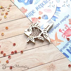 Чипборд "Морячок. Шейкер. Рыбка. Мини" (ScrapMania) Чипборд "Морячок. Шейкер. Рыбка. Мини" (ScrapMania)