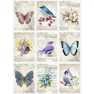 Скрап-карта A4 "Оттенки аквамарина" (ScrapMania)