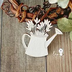 Чипборд "Цветы в леечке" (LeoMammy)