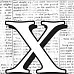 Буква-оверлей "x", 1 лист (Daisy d's)