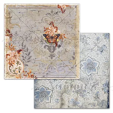 Бумага 30х30 см "Autumn vibes. Season" (Summer Studio)