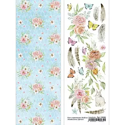 Лист с картинками 10х30 см "Улыбка весны. Детали" (ScrapMania)