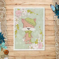 Тканевая карточка "Новогодняя Ванилька. Лисенок Коржик" (ScrapMania) Тканевая карточка "Новогодняя Ванилька. Лисенок Коржик" (ScrapMania)