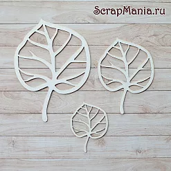 Чипборд "Школьный вальс. Шейкер. Листочек мини" (ScrapMania)