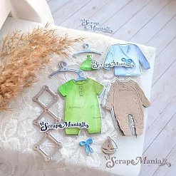 Нож "Детство. Одежда для мальчика", 5,1х6,6 см (ScrapMania)