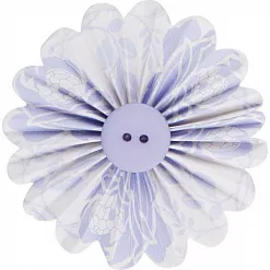 Набор бумажных украшений на клеевой основе "Кружево. Цветение сирени" (DoCrafts)