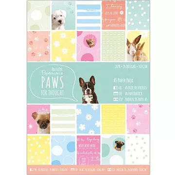Набор бумаги А5 "Paws for Thought", 26 листов (DoCrafts)