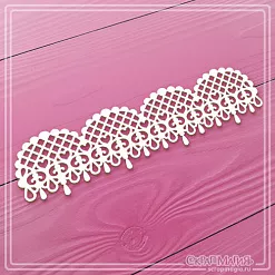 Чипборд "Кружевной бордюр. Большой", 12,4х3,1 см (СкрапМагия)