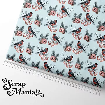 Отрез ткани 75х50 см "Новогоднее счастье" (ScrapMania)