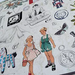 Набор бумаги 30х30 см "Нить времени", 12 листов (Scrapfriend)