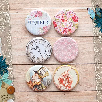 Набор фишек "Алиса в сказке. Чудеса" (ScrapMania)