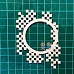 Чипборд "Рамка. Клетка", 8х6 см (Scrapiki)