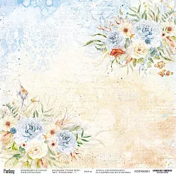 Бумага 30х30 см "Теплое море 1" (Fantasy) Бумага 30х30 см "Теплое море 1" (Fantasy)