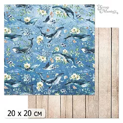 20х20 Бумага "Океания. Дизайн 1" (ScrapMania, 238 597)