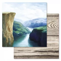 Набор бумаги 30,5х30,5 см "Викинги", 12 листов (ScrapMania)