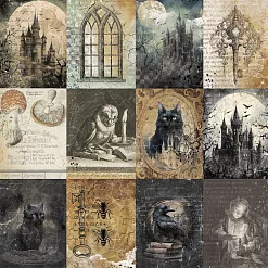 Бумага "Шепот магии. Карточки" (ScrapMania) Бумага "Шепот магии. Карточки" (ScrapMania)