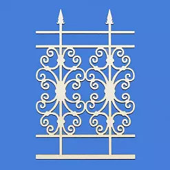 Украшение из чипборда "Забор" (ПроСвет)