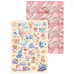 Набор бумаги А4 "Мир фантазий", 9 листов (CraftStory)