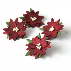 Пуансеттия "Средняя, бордовая", 1 шт (Craft)