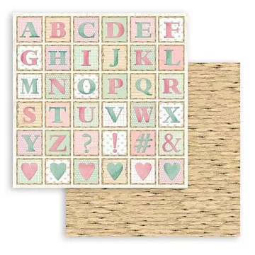 Бумага 30х30 см "Day Dream. Alphabet" (Stamperia)