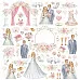 Бумага "Свадебный букет. Картинки" (ScrapMania)