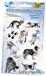Набор штампов Folia "Кошки-собаки"