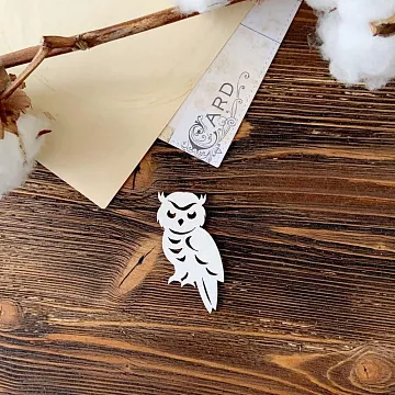 Чипборд "Сова 1", 3,3х4,8 см (LeoMammy)