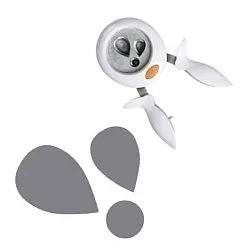Дырокол Fiskars сжатие 1-2,4 см "Лепестки" (Fiskars)