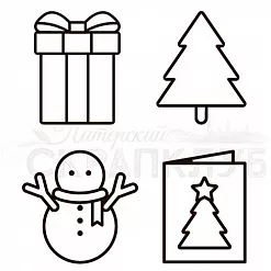 Набор штампов "Новый год" (Скрапклуб)