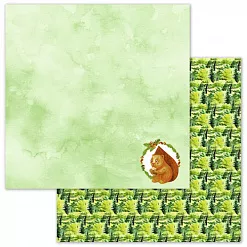 Набор бумаги 30,5х30,5 см "По грибы, по ягоды", 9 листов (ScrapMania)