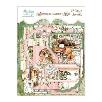 Набор вырубок "Music Garden. Таблички", 27 шт (Mintay)