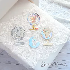 Нож "Школьный вальс. Глобус" 5,8х4,1 см (ScrapMania)