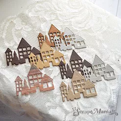 Нож "Новогодние традиции. Домики", 3,1х3,8 см (ScrapMania)