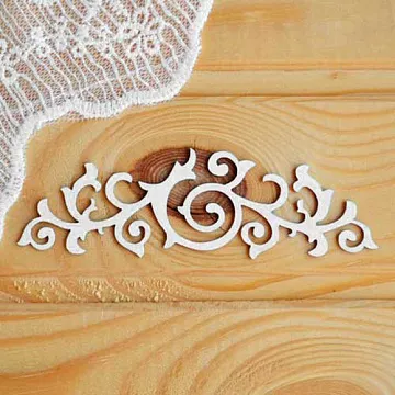 Украшение из чипборда "Завиток" (Просто небо)